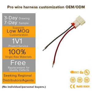 电子电缆组件适配器 4 针 JST 3.96mm/5.0mm/5.08mm 间距尼龙/PET/PCB 压接外壳端子，适用于家用电器 - Product Image 1