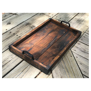 Wooden Tray For <b>Breakfast</b> <b>Bed</b> Serving And Multipurpose Wooden Tray With Royal Tray Appeal For Homes Cafes And Office Use - Product Image 2