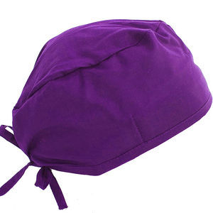 Adjustable Unisex Nurse Doctor Uniform Cotton <b>Scrub</b> <b>Cap</b> Soft Stretchy Working Hat Sweatband Elastic Button Tie Back Clinic <b>Caps</b> - Product Image 4