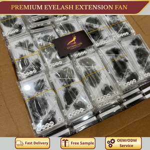 ขนตาปลอมแบบพัดสำเร็จรูป 20D 0.03 เมกะวอลลุ่ม ทำจากเส้นใยสังเคราะห์ สีดำด้าน ฐานเรียวบาง สำหรับต่อขนตา ขายส่ง รับผลิตแบรนด์ส่วนตัว - Product Image 3