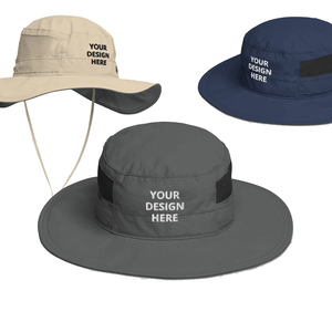 Gorra de Pesca y Senderismo Personalizada, Impermeable, para Hombre, de Poliéster y Nailon, con Malla, Tipo Bucket, con Cordón - Product Image 4