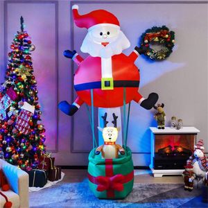 8 Feet Inflatable Santa Claus and Reindeer Outdoor Holiday Yard Decorations for Christmas - Product Image 6
