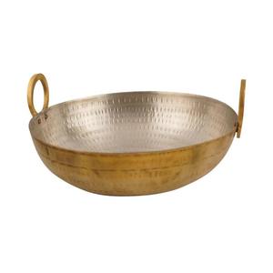 Nordic Pure Brass Kadahi With Lid And Handle For Home Kitchen Cookware <b>Pot</b> Stovetop <b>Cooking</b> Durable Round Kadahi - Product Image 4