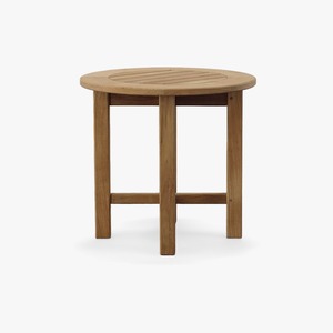 Mesa Auxiliar de Teca Sólida para Interiores y Exteriores con Tablero de Listones, Estilo Contemporáneo Minimalista, Proveedor de Exportación de Indonesia - Product Image 2