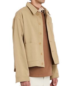 Chaqueta de Trabajo de Mezclilla Gruesa Personalizada, Transpirable, Estilo Vintage, Informal, con Cuello Camisero, de Secado Rápido y Resistente al Viento para Hombre - Product Image 5