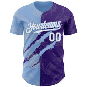 Maillot de baseball personnalisé à boutons, chemise de sport professionnelle, antibactérien, 100% coton biologique, col en V, manches courtes, unisexe - Product Image 2
