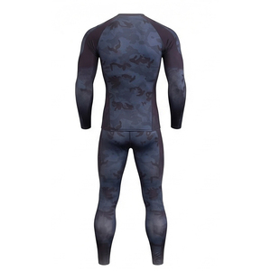 Conjunto de Compresión de Camuflaje MALUZA, Unisex, para Entrenamiento en Gimnasio, Ropa Deportiva Transpirable, Ecológica, de Secado Rápido, Camiseta de Manga Larga - Product Image 2