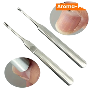 Outil de nettoyage des ongles en acier inoxydable à double extrémité pour la manucure et les soins des cuticules, accessoire de beauté professionnel réutilisable - Product Image 2