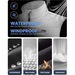 Veste sans manches Softshell légère pour homme 2025 pour le golf, la course à pied et la randonnée, coupe-vent avec poches pour le sport - Product Image 2