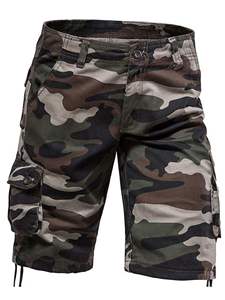Nuevos Pantalones Cortos Cargo de Camuflaje para Hombre, Resistentes al Viento, Diseño Táctico Multibolsillos, Mezcla de Poliéster/Algodón, Tallas Grandes, para Entrenamiento al Aire Libre - Product Image 2