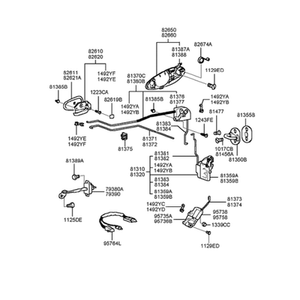 Cerraduras y Herrajes Exteriores Nuevos para Sonata, Lado Derecho 8262038010 - Product Image 2