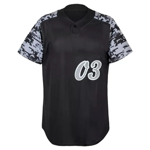 Venta al por mayor con MOQ bajo: Conjuntos de camisetas y pantalones de béisbol para deportes al aire libre, uniformes personalizados de béisbol y sóftbol unisex de manga corta. - Product Image 5