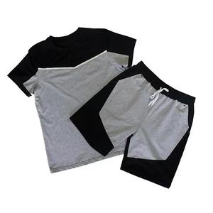 Nouvel été hommes ensemble court Logo personnalisé t-shirt et ensembles shorts sport à manches courtes t-shirt deux pièces ensemble - Product Image 6