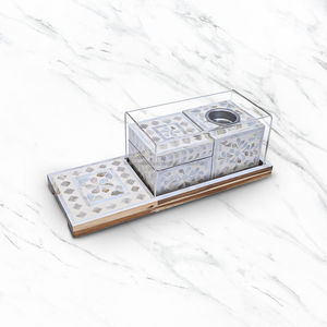 Juego de Incienso Oud con Incrustaciones de Madera y Nácar para un Hogar Lujoso, Regalo para Eid y Ramadán, Juego de Incienso con Incrustaciones de Conchas Marinas - Product Image 6