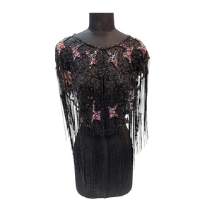 Robe Cape Faite Main de Haute Qualité avec Paillettes et Perles pour Femme 2026, 100% Coton, Tendance, Disponible en Gros pour l'Exportation - Product Image 1