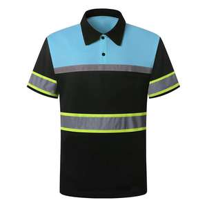 Chemises polo de travail pour hommes, manches courtes, confortables, avec logo personnalisé, pour chantier, usine, entrepôt, uniformes. - Product Image 1