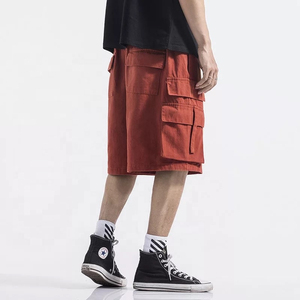 Shorts cargo pour homme personnalisés, multi-poches, streetwear, coupe ample, en coton, décontractés, shorts utilitaires, shorts de mode d'été - Product Image 4