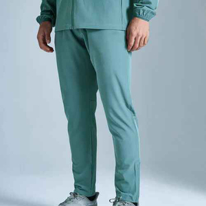 Ensemble de survêtement décontracté pour homme en coton 100 %, coupe-vent, avec capuche, pour l'extérieur, hiver, couleur unie, grandes tailles - Product Image 5