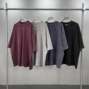 Camiseta Corta Personalizada para Hombre, 100% Algodón, Corte Cuadrado, Estilo Oversize con Bajo sin Rematar, Estampado y Lavado Ácido - Product Image 4