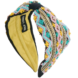 Accessoires de cheveux de créateur très demandés, noués, ornés à la main et incrustés de bijoux, pour les fêtes, pour filles et femmes, fabriqués en Inde - Product Image 1