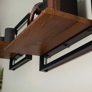Estante Flotante de Pared de Madera de Acacia |   Diseño Minimalista |   Estantes de Madera al por Mayor - Product Image 2
