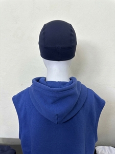 <b>Navy</b> Blue Custom Beanie Cap Personalized Logo Stretch Knit Winter <b>Hat</b> Unisex Casual Outdoor Sports Headwear - Product Image 3
