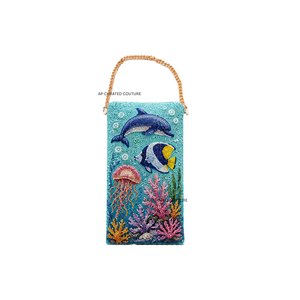 Sac bandoulière pour téléphone portable à motif floral perlé, écologique, avec sangle réglable, personnalisable, fait main - Product Image 5