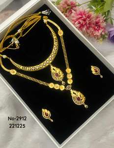 Designer Charm <b>Set</b> Alloy Gold Plated <b>Pearl</b> <b>Necklace</b> <b>and</b> <b>Earring</b> <b>Set</b> for Women Engagement Wedding Party Gifts - Product Image 2