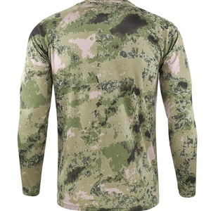 Men's Long Sleeve Camouflage Hunting Shirt Moisture-Wicking Polyester Quick Dry Outdoor Top Spring Wear - Product Image 2