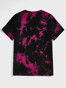 เสื้อยืดฮิปฮอปย้อมสีไทไดสำหรับฤดูร้อน ขายส่ง ผ้าฝ้าย 100% สไตล์ลำลองสำหรับผู้ชาย เสื้อยืดผู้ชายราคาขายส่ง - Product Image 3