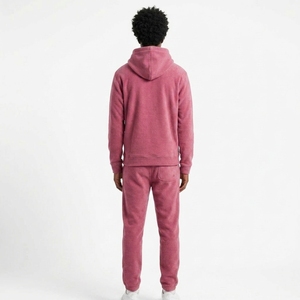 Custom Logo Puller Fleece Hoodie Set Men's Winter Warm 2 Piece <b>Tracksuit</b> OEM/ODM Service - Product Image 2