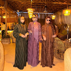 Precio al por Mayor, Nueva Abaya Casual de Moda para Mujer, Manga Larga, Largo hasta el Suelo, Personalizada, de Alta Calidad, Ligera, Transpirable, para Uso Diario - Product Image 1