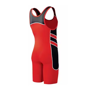 Combinaison de lutte pour homme de qualité supérieure, légère, tricotée et extensible, avec sublimation personnalisée à bas prix - Product Image 2