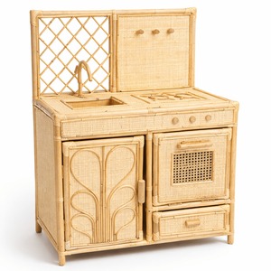 Cocina de juguete de ratán a bajo precio, miniatura, hecha a mano, otros juguetes de simulación y preescolares - Product Image 2