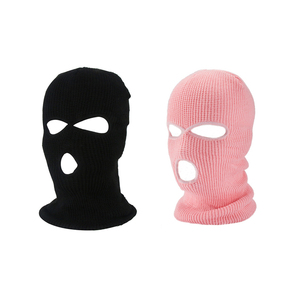 Pasamontañas de punto personalizado OME con diseño de tres orificios, logotipo personalizado, suave y cálido, de acrílico, para actividades al aire libre. - Product Image 5
