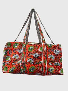 Set de Bolsas de Cosméticos con Estampado Floral, Estilo Bohemio, Cierre de Cremallera, Bolsas de Maquillaje Portátiles con Borlas - Product Image 1