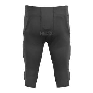 Pantalon de football américain gris acier avec protections intégrées, design personnalisé, tenue d'équipe, pantalon d'entraînement professionnel - Product Image 2