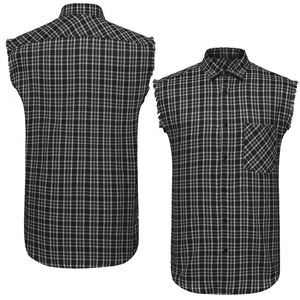 Camiseta sin Mangas de Franela para Adulto, Corte Ajustado, Algodón y Poliéster, Transpirable, de Alta Calidad, Antiencogimiento, Secado Rápido, Primavera Otoño - Product Image 3