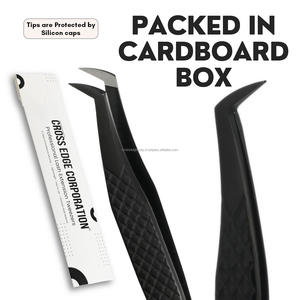 Best Lash Extension Tweezers Fiber Tip 90° Boot Volume Lash Tweezers Stainless Steel <b>Precision</b> <b>Tool</b> - Product Image 5