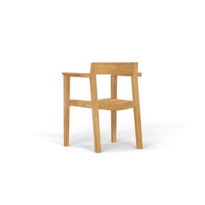 เก้าอี้ทานอาหารไม้สักแท้สำหรับกลางแจ้ง เก้าอี้พักผ่อนไม้สไตล์โมเดิร์น - Product Image 2