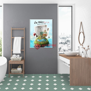 L'élégance des motifs moulés à la main rend les carreaux en ciment de 200x200 mm un choix luxueux pour les espaces raffinés. - Product Image 6