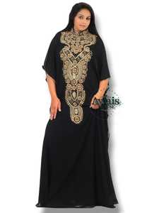 Vestido Largo de Lino Transpirable de Secado Rápido para Verano, Otoño y Primavera, Servicio OEM, Estilo Modesto y Lujoso para Oriente Medio, Personalizado, Manga Larga, Maxi Dubai GEZE - Product Image 5