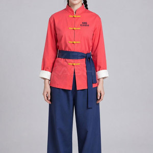 Uniforme Tradicional de Artes Marciales Kung Fu, 100% Algodón, Ligero y Transpirable, Conjunto de Ropa de Entrenamiento para Hombres y Mujeres, Uso en Exteriores - Product Image 3