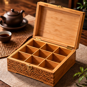 Luxury <b>Wooden</b> Gift <b>Box</b> Natural Wood <b>Keepsake</b> Packaging Premium Wine Jewelry Wedding Corporate Gifts Custom Logo Service Recycled - Product Image 5