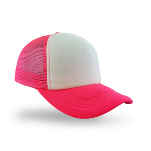 Custom Pink Pink Foam Trucker Cap White Front Mesh Back Breathable <b>Baseball</b> Cap Blank Snapback <b>Hat</b> for <b>Women</b> Men Sublimation - Product Image 1