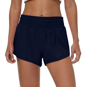 Pantalones Cortos Deportivos Transpirables de Lona Vintage para Mujer, Cintura Media con Cordón, Nailon/Algodón, Elásticos, para Gimnasio, de Pakistán - Product Image 5