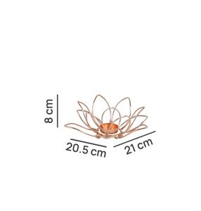 Support de bougie chauffe-plat en cuivre Lotus, résistant à la chaleur, décoration d'intérieur - Product Image 4