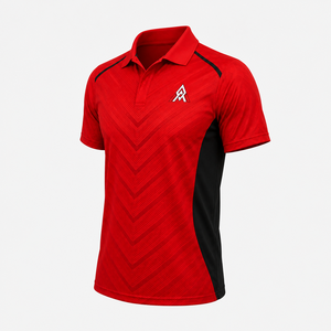 Maillot de cricket haute performance, court, 100 % polyester, contrôle de l'humidité, mouvement flexible, confort fiable, coupe régulière - Product Image 3
