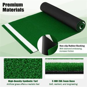Tapete de Lanzamiento para Sóftbol de 3 m x 1 m para Interiores/Exteriores con Césped Artificial Verde, Ayuda de Entrenamiento para Práctica de Lanzamiento - Product Image 4