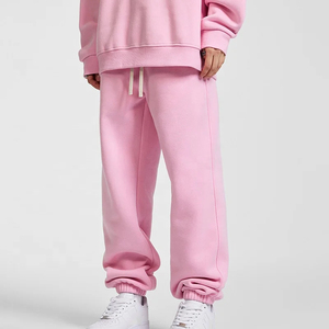 Pantalon de survêtement ample anti-rides, respirant, écologique, en Spandex/Coton, OEM, anti-boulochage, avec cordon de serrage à la taille et logo personnalisé - Product Image 4